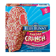 Blue Bunny Sundae Crunch Bar strawberry center in vanilla flav18-fl oz