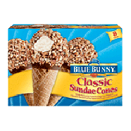 Blue Bunny Blue Ribbon Classics classic sundae cones, 6 ct 34.4-fl oz