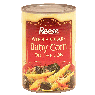 Reese  baby corn on the cob, whole spears  15oz
