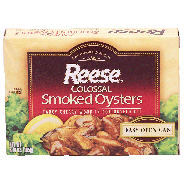 Reese  colossal oysters smoked fancy cherry wood in cottonseed oi 3.7oz