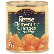 Reese  clementine oranges in light syrup 11oz