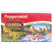 Celestial Seasonings Herbal Tea Natural Peppermint Caffeine Free1.1-oz