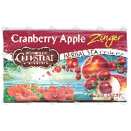 Celestial Seasonings Zinger cranberry apple flavored caffeine fr1.5-oz