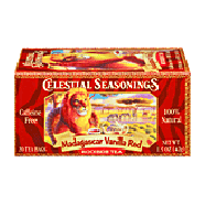 Celestial Seasonings Rooibos Tea Madagascar Vanilla Red Caffeine 1.5oz