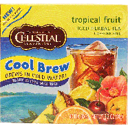 Celestial Seasonings Cool Brew tropical fruit flavor iced herbal 3.2oz