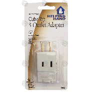 Helping Hand  polarized cube tap 3 outlet adapter  1ct