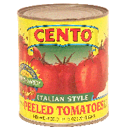 Cento  italian style peeled tomatoes with basil leaf, plum shaped  28oz