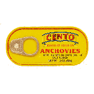 Cento  rolled fillets anchovies with capers in olive oil, salt adde 2oz