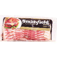 Smithfield  thick sliced bacon, naturally hickory smoked 16oz