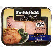 Smithfield Anytime pork chops, boneless, water added, hickory sm11.5oz