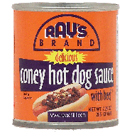 Ray's brand coney hot dog sauce with beef  7.25oz