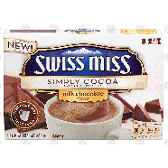 Swiss Miss Simply Cocoa milk chocolate hot cocoa mix, 8 ct 6.8-oz