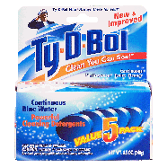 Ty-d-bol  continuous in-between toilet cleaner, continuous blue w 8.5oz