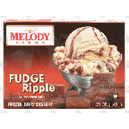 Melody Farms  fudge ripple frozen dairy dessert 1.75-qt