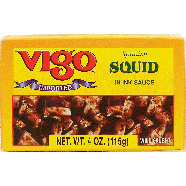 Vigo spanish squid/calamares in ink sauce, wild caught 4oz