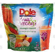 Dole fruit & veggie blends mango carrot; mangos, bananas and carr16-oz