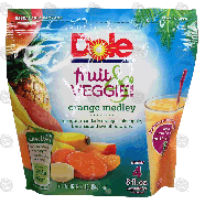 Dole fruit & veggie blends orange medley; mangos, mandarin orange16-oz
