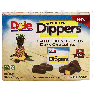 Dole Dippers pineapple tidbits covered in dark chocolate, 6 - 16.36-oz