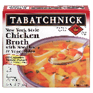 Tabatchnick  new york style chicken broth with noodles & vegetab14.5oz