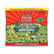 Fresh Express  iceberg garden lettuce mix with carrots and red cab24oz