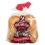 Aunt Millie's Hearth 96% fat free classic white hamburger buns, 8-17oz