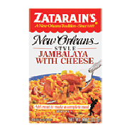 Zatarain's New Orleans Style jambalaya with cheese rice mix, serves8oz