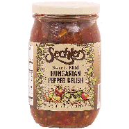 Sechler's  sweet - mild hungarian pepper relish 16fl oz