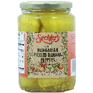 Sechler's  mild hungarian pickled banana peppers 24fl oz
