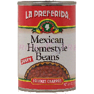 La Preferida  mexican homestyle beans, zesty, frijoles charros 15oz