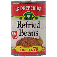 La Preferida  fat free refried beans authentic flavor 16oz