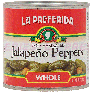 La Preferida  hot marinated whole jalapeno peppers 11oz
