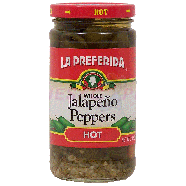 La Preferida  whole jalapeno peppers hot 11.5oz