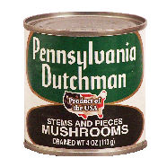 Pennsylvania Dutchman Mushrooms Stems & Pieces  4oz