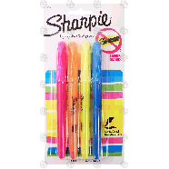 Sharpie  highlighters, smear guard, narrow chisel  4ct