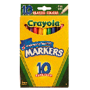 Crayola  fine line markers, 10 non-toxic colors  10pk