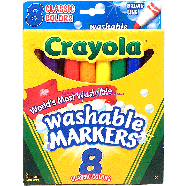 Crayola Color Max ultra-clean washable markers, classic colors, bro 8ct