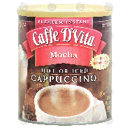 Caffe D' Vita Mocha hot or iced cappuccino, 32 servings 16-oz
