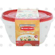 Rubbermaid Take Alongs 2 servings bowls with quik clik seal lids, 1 2pk