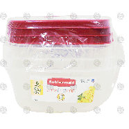 Rubbermaid easy find lids 2 - 3 cups containers, 1 - 5 cups contain 3pk