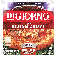 Digiorno Rising Crush three meat; pepperoni, sauasage, beef piz29.8-oz