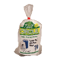 Full Circle  regular tall kitchen bags, 13 gallon capacity, 100% b70oz