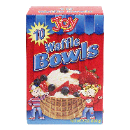 Joy  waffle ice cream bowls, 10-count 7oz