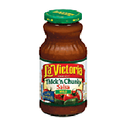 La Victoria Salsa thick'n chunky mild 16oz