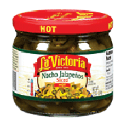 La Victoria Jalapenos nacho sliced hot 12oz