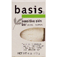 Basis  sensitive skin bar, cleans & soothes  4oz