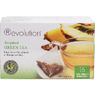 Revolution  tropical green tea, estate grown young hyson and dra1.24oz