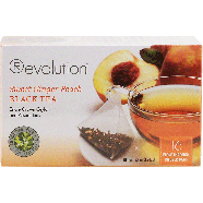 Revolution  sweet ginger peach black tea, estate grown ceylon an1.24oz