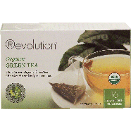 Revolution  organic green tea, estate grown chun mee, china senc1.24oz
