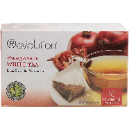 Revolution  pomegranate white tea, estate grown bai mu dan tea, 1.24oz