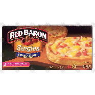 Red Baron Singles deep dish, hawaiian style pizzas, pineapple 10.56-oz